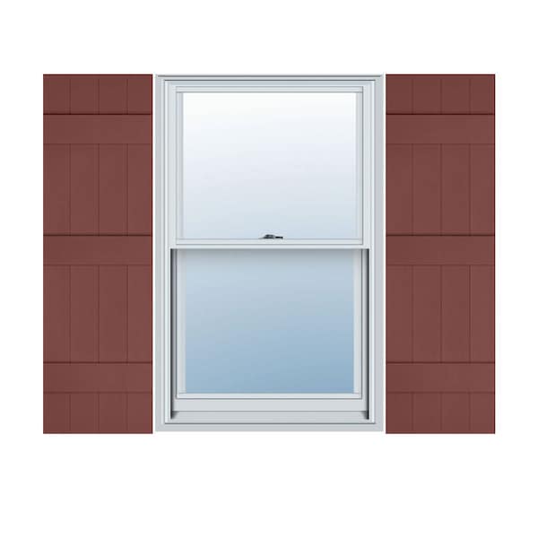 Ekena Millwork Mid-America Vinyl, TailorMade Four Board Joined (3 Batten), Board-n-Batten Shutters, J41464027, PR J41464027 - main